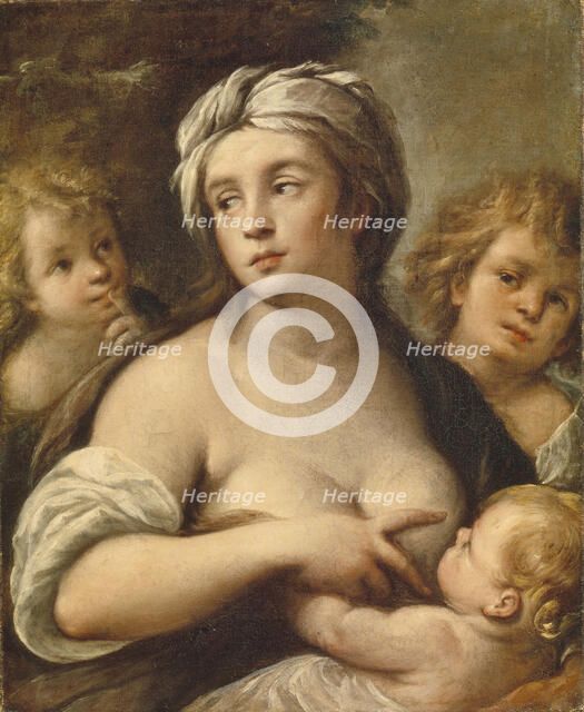 Allegory of Charity, 1650s. Artist: Nuvolone, Carlo Francesco (1609-1662)