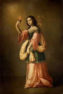 Allegory of Charity, c1655. Creator: Francisco de Zurbaran