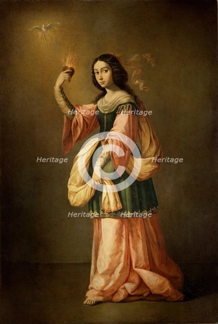 Allegory of Charity, c1655. Creator: Francisco de Zurbaran.