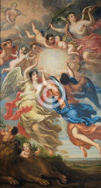 Allegory of Charles XI of Sweden (1655-1697) and Ulrika Eleonora of Denmark (1656-1693), 1692.