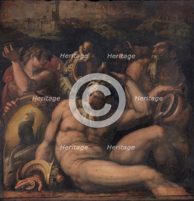 Allegory of Chianti, 1563-1565. Artist: Vasari, Giorgio (1511-1574)