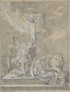 Allegory of Christian Virtues, 1746. Creator: Johann Elias Ridinger