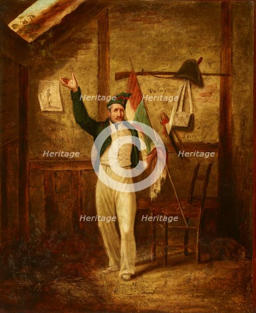 Allegory of a Napoleonic Soldier, 19th century. Creator: Unknown.