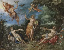 Allegory of Abundance and the Four Elements, c1606. Creators: Jan Brueghel the Elder, Hendrick de Clerck