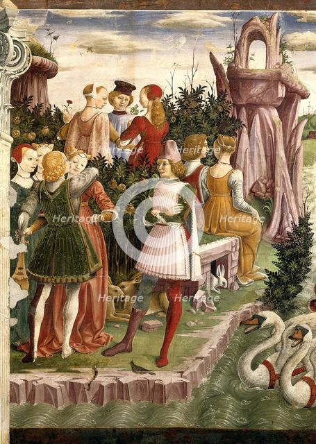 Allegory of April: Triumph of Venus , 1468-1470. Creator: Francesco del Cossa (1436-1478).