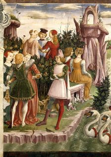 Allegory of April: Triumph of Venus , 1468-1470. Creator: Francesco del Cossa (1436-1478)
