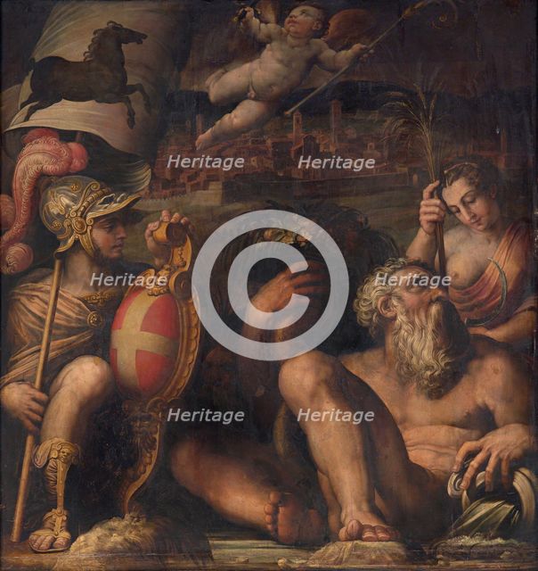 Allegory of Arezzo, 1563-1565. Artist: Vasari, Giorgio (1511-1574)