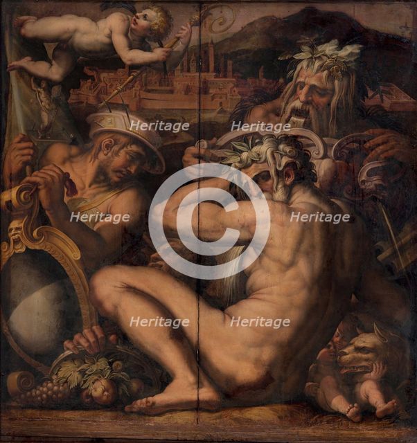 Allegory of Borgo San Sepolcro and Anghiari, 1563-1565. Artist: Vasari, Giorgio (1511-1574)