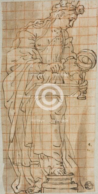 Allegory of Geometry, c. 1600. Creator: Andrea Lilio.