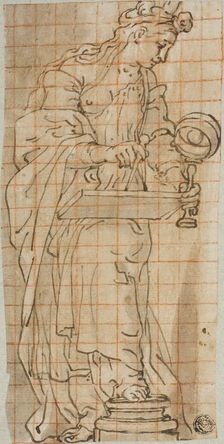 Allegory of Geometry, c. 1600. Creator: Andrea Lilio