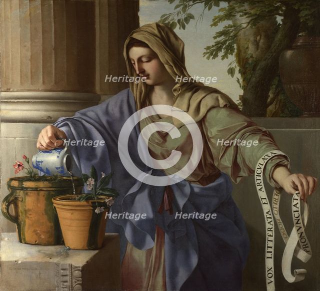 Allegory of Grammar, 1650. Artist: La Hyre, Laurent, de (1606-1656)