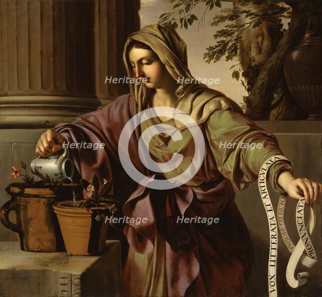 Allegory of Grammar, 1650. Creator: Laurent de la Hyre.