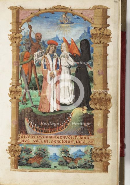 Allegory of Death (Book of Hours), c. 1510. Artist: Master of Jacques de Besançon (active 1500-1515)