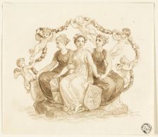 Allegory of England, Scotland, and Ireland, n.d. Creator: Thomas Stothard