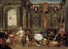 Allegory of Europe, 1689. Creator: Kessel, Ferdinand van (1648-1696)
