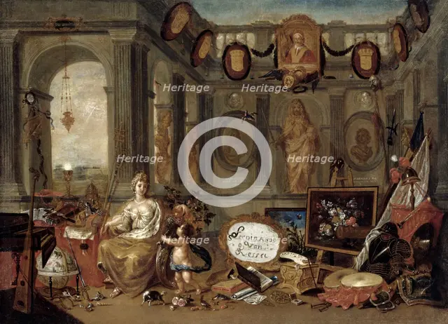 Allegory of Europe, 1689. Creator: Kessel, Ferdinand van (1648-1696).