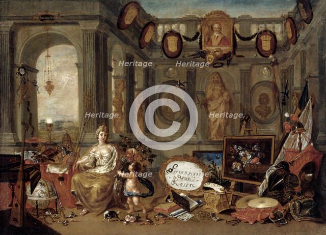 Allegory of Europe, 1689. Creator: Kessel, Ferdinand van (1648-1696).