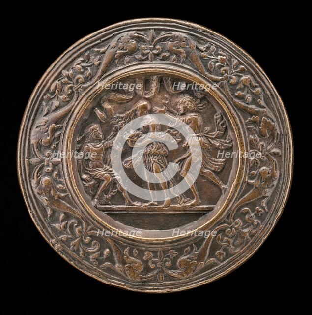 Allegory of Fortune: Man Holding Fortune by her Forelock, c. 1500. Creator: Unknown.