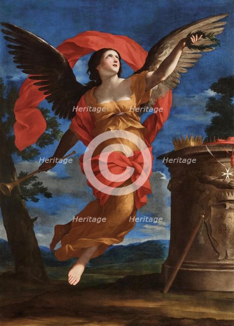 Allegory of Fame, Between 1646 and 1648. Creator: Romanelli, Giovanni Francesco (1610-1662).