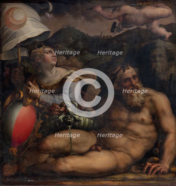 Allegory of Fiesole, 1563-1565. Artist: Vasari, Giorgio (1511-1574)