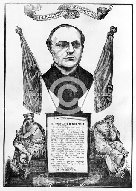 'Allegory of Hermann Stellmacher', 1884 Artist: Unknown