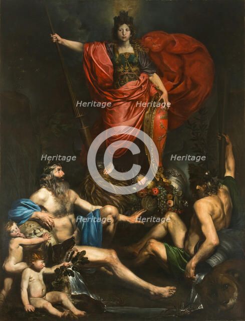 Allegory of Italy, 1628-1629 . Creator: Valentin de Boullogne (1591-1632).