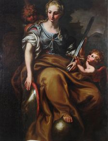 Allegory of justice and strength, Second half of the 17th century. Creator: Piola, Domenico (1627-1703)