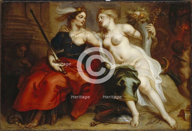 Allegory of Justice and Peace. Artist: Thulden, Theodoor, van (1606-1669)