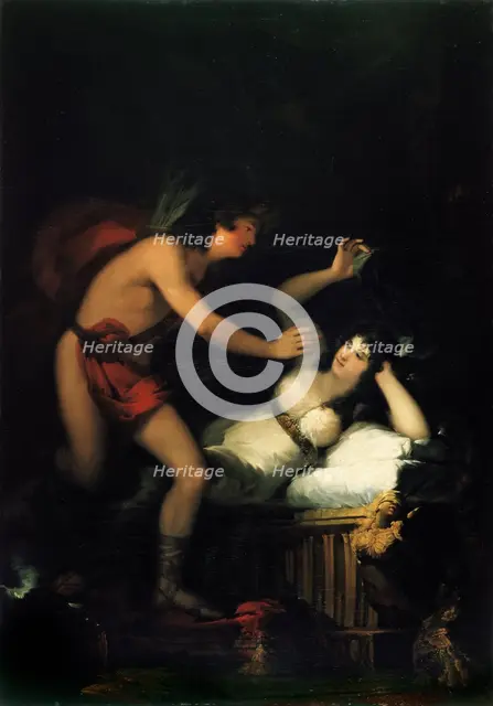 Allegory of Love (Cupid and Psyche). Artist: Goya, Francisco, de (1746-1828)