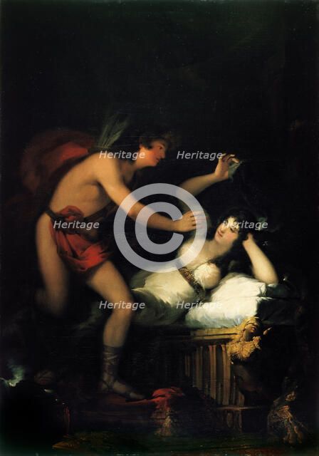 Allegory of Love (Cupid and Psyche). Artist: Goya, Francisco, de (1746-1828)