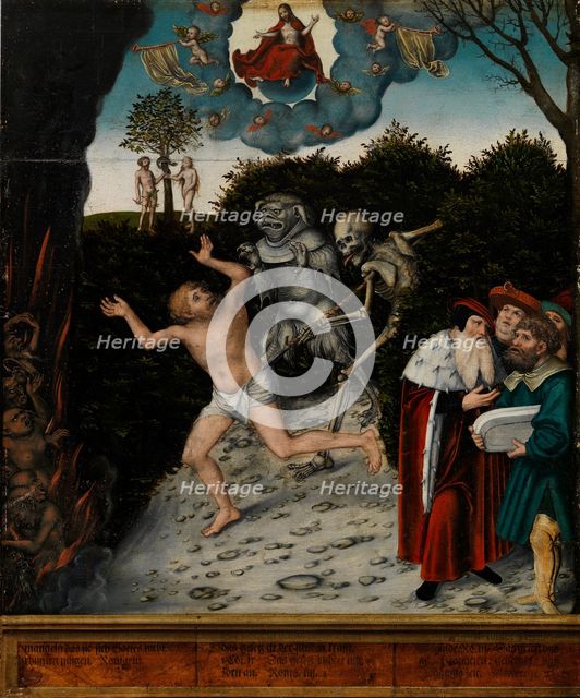 Allegory of Law and Grace, 1529.