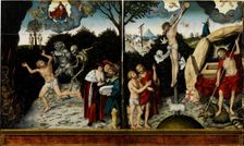 Allegory of Law and Grace, after 1529. Artist: Cranach, Lucas, the Elder (1472-1553)