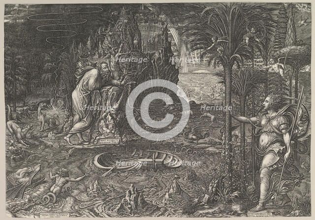 Allegory of Life, 1561. Creator: Giorgio Ghisi.