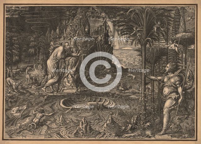 Allegory of Life, 1561. Creator: Giorgio Ghisi (Italian, 1520-1582).