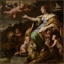 Allegory of Magnanimity, about 1670. Creator: Luca Giordano