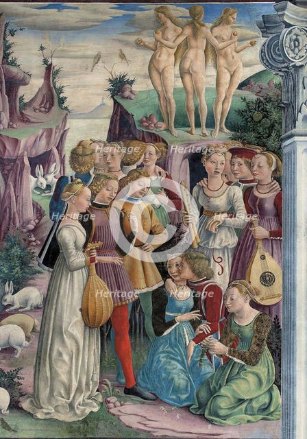 Allegory of March: Triumph of Venus, 1468-1470.