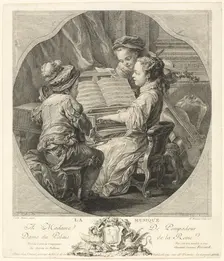 Allegory of Music, 1756. Creator: Etienne Fessard