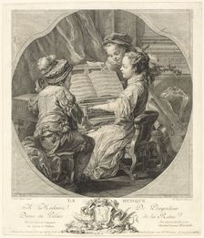 Allegory of Music, 1756. Creator: Etienne Fessard