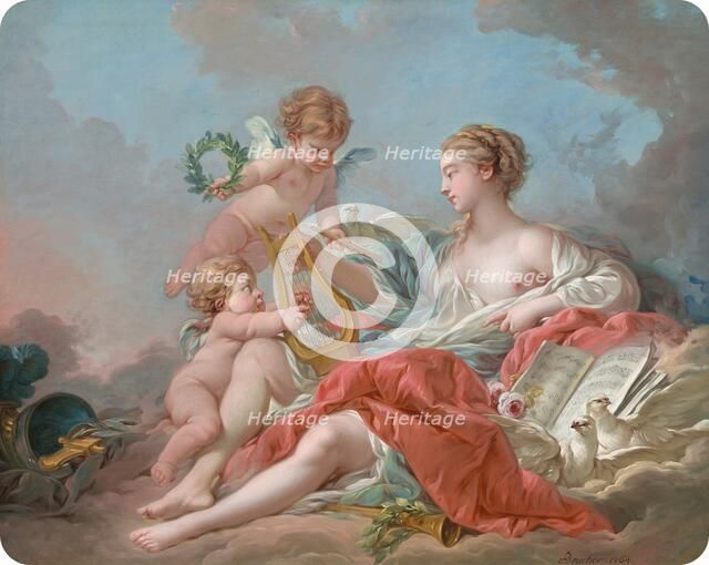 Allegory of Music, 1764. Creator: Francois Boucher.