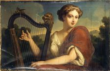 Allegory of music, 1856. Creator: Edmond Collignon