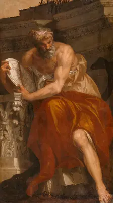 Allegory of Navigation with an Astrolabe: Ptolemy, 1557. Creator: Paolo Veronese