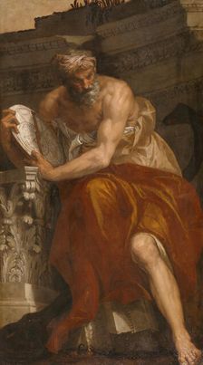Allegory of Navigation with an Astrolabe: Ptolemy, 1557. Creator: Paolo Veronese