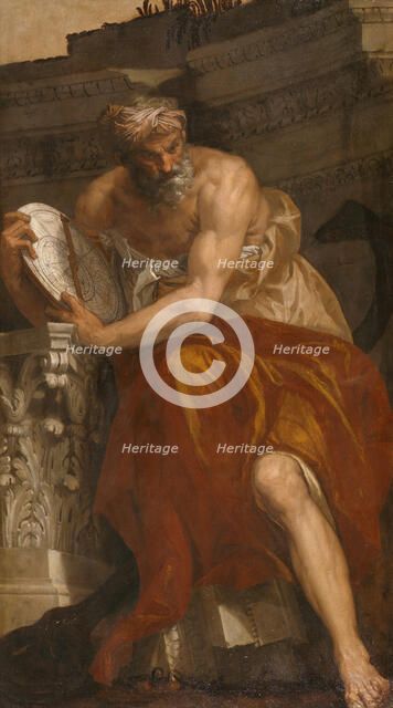 Allegory of Navigation with an Astrolabe: Ptolemy, 1557. Creator: Paolo Veronese.