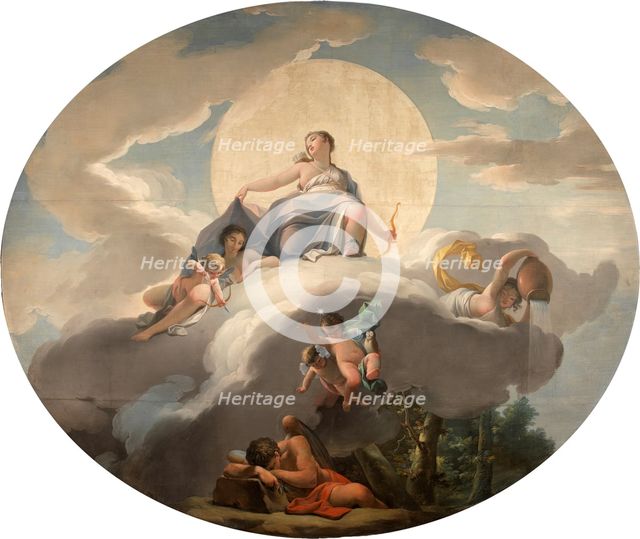 Allegory of Night, 1818. Creator: Zacarias Gonzalez Velazquez.