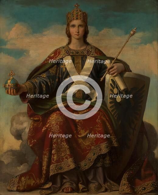 Allegory of power, 1859. Creator: Carl von Blaas.