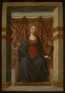 Allegory of Power-Side Panel of Cassone, 3rd quarter of 15th century. Creator: Unknown