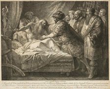 Allegory of Painting (The Death of Leonardo da Vinci), c. 1790. Creator: Cades, Giuseppe (1750-1799)