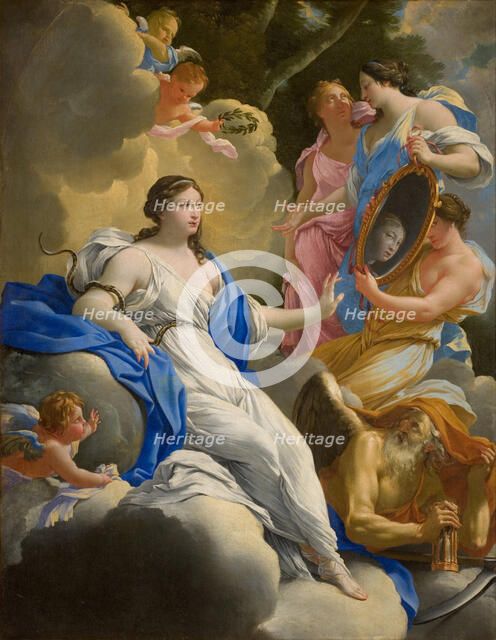 Allegory of Prudence, 1645. Creator: Vouet, Simon (1590-1649).