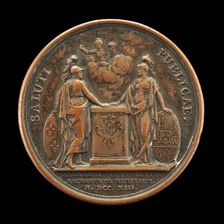 Allegory of Public Health, Safety, and Welfare [reverse], c. 1713. Creator: Jean Mauger