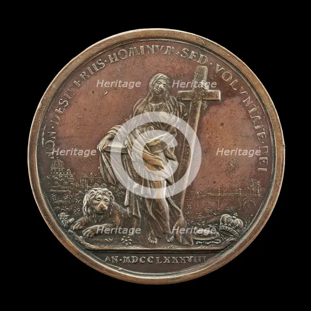 Allegory of Religion [reverse], 1788. Creator: Filippo Cropanese.